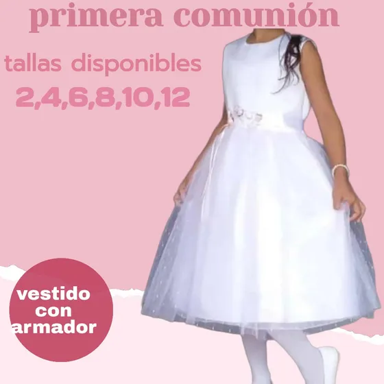 Vestidos D Primera Comunión Con Armador
