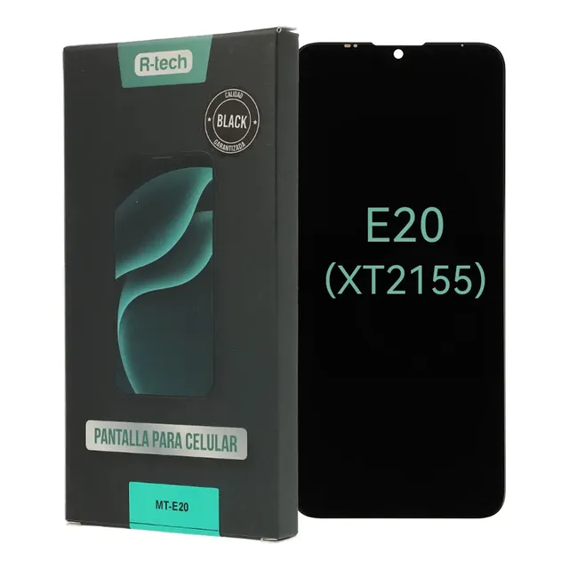 Modulo Pantalla Moto E20 Calidad Black - R-tech