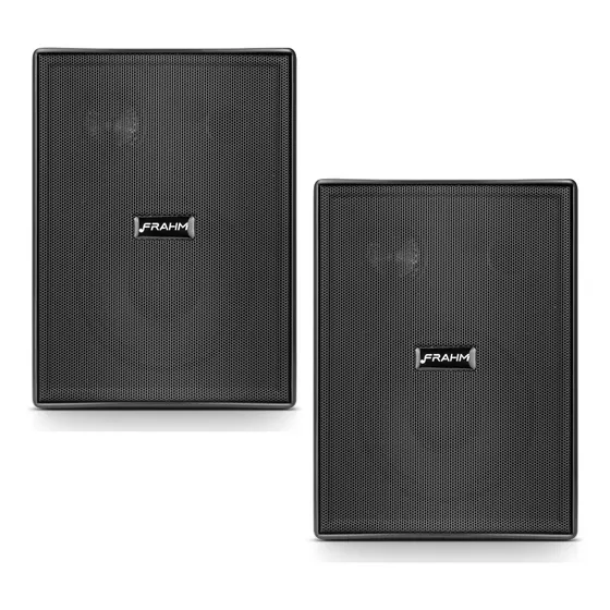 Par Caixa Som Acustica Frahm PS 200 Newplus 8ohms Preta
