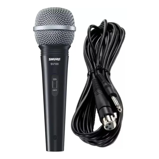 Micrófono vocal profesional Shure Sv100 con cable