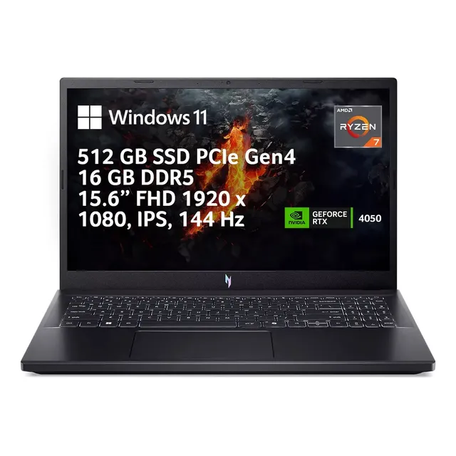 Laptop Gamer Nitro V 15.6 Fhd R7 7735hs Rtx 4050 16gb 512gb Acer