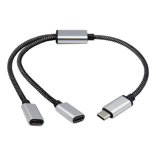 Cable Divisor Usb C Macho A Doble Usb C Hembra Para Tableta Cable Divisor Usb C Macho A Doble Usb C Hembra Para Tableta