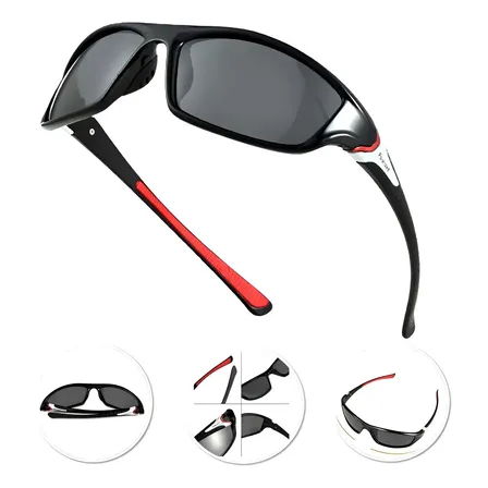 Óculos Esportivos Federal Time Pesca Lente Polarizada Uv400 Preto Adulto
