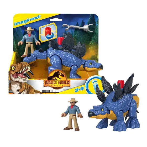  Imaginext Jurassic World Stegosaurus & Dr.