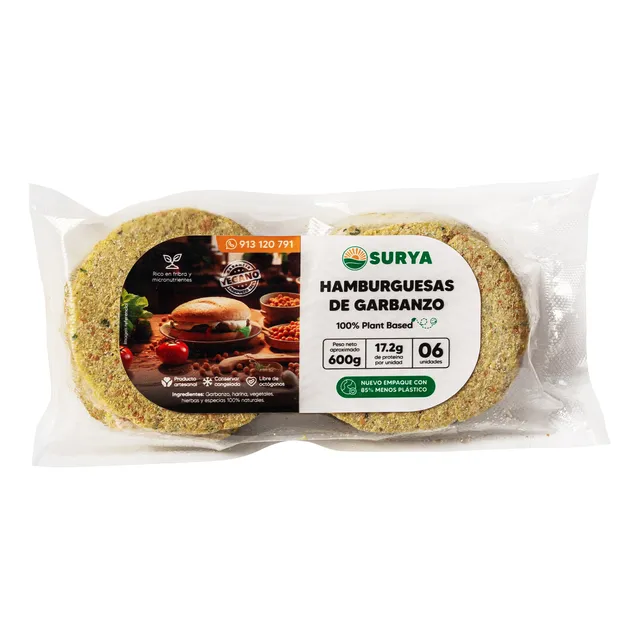 Hamburguesas De Garbanzo