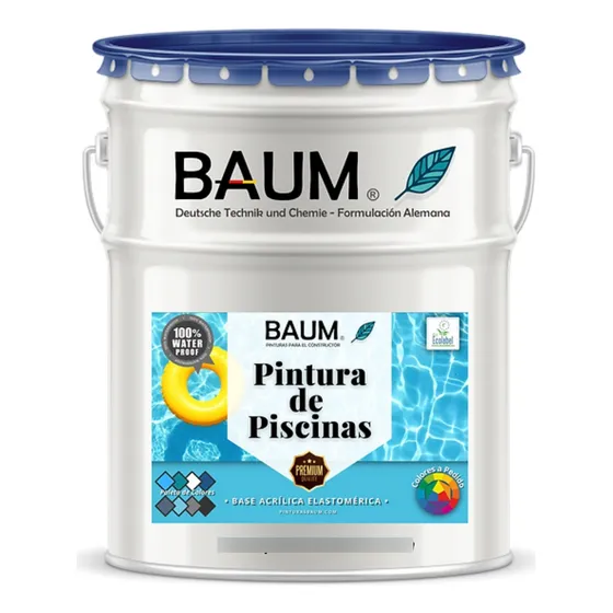 Pintura Para Piscina Ultra Azul Baum Colorbrizz Tineta 