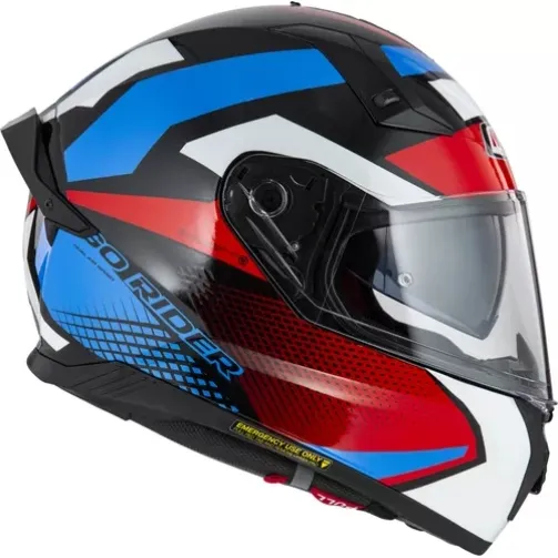 Casco Integral Nzi Go Rider Stream Quadri Doble Visor