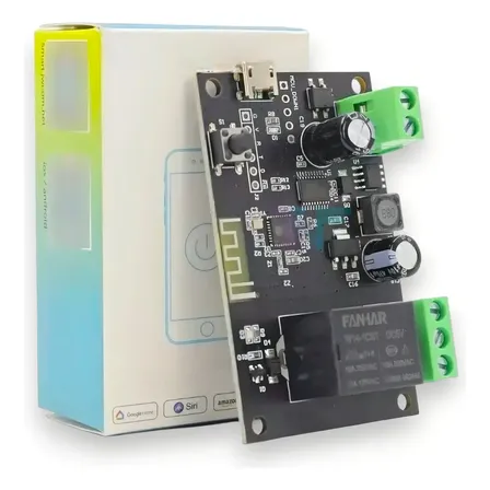 Módulo Relé Pulso Wifi Portão Garagem Inteligente JWCOM Smart SA-PU01 DIY