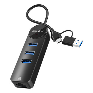 Adaptador Hub Usb C 3.0 Ethernet Rj45 Red Lan Gigabit Jeswo Adaptador Hub Usb C 3.0 Ethernet Rj45 Red Lan Gigabit Jeswo
