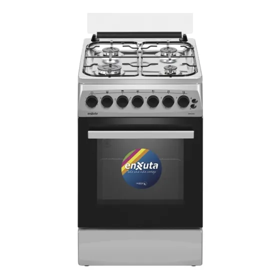 Cocina A Gas Enxuta  Inox Cenx5542i Grill Electrico Fama