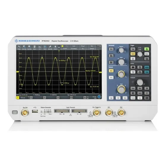 Osciloscópio 70mhz 2ch Touch Screen Rtb2002 Rohde & Schwarz