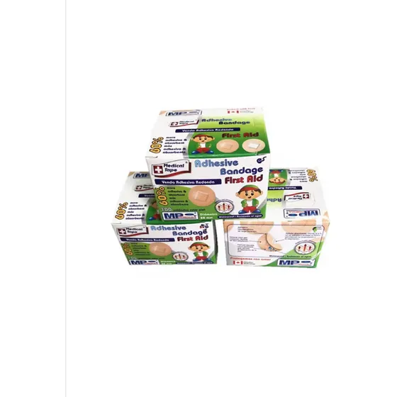 Curitas Redondas First Aid Hipoalergénicas 100 Unds