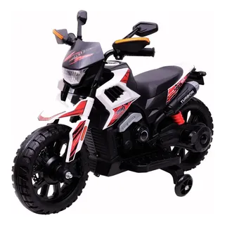 Moto Elétrica Infantil Motocross Tipo Trilha 6v Resistente Cor Branc