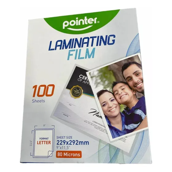 Lamina Para Plastificar Carta 80 Micras 100h