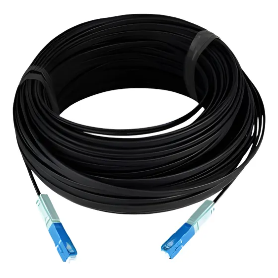 200m Cabo Óptico Fibra Óptica Drop 1fo Elgin Crimpado Sc/upc