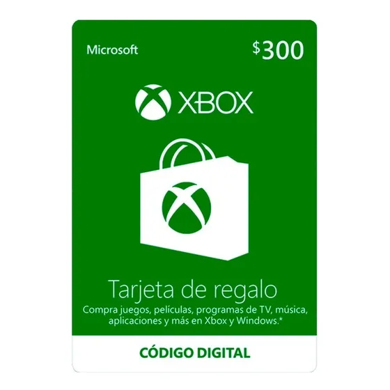 Microsoft Tarjeta Xbox Pesos (Código Digital)