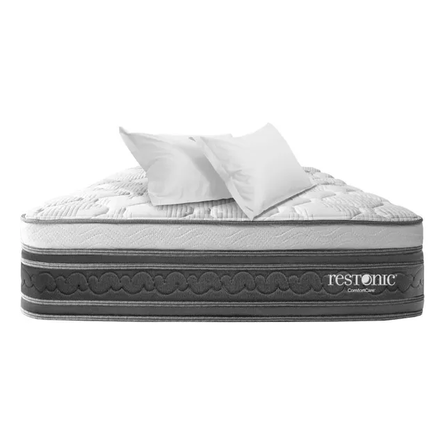 Colchón Matrimonial Restonic Freshwhite Ortopedico+almohadas Blanco