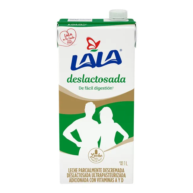 Leche Uht Lala Deslactosada Semi 1l