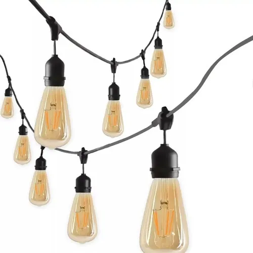 Guirnalda Con Ampolletas St64 Vintage 6w E27 Ext 10 Mts