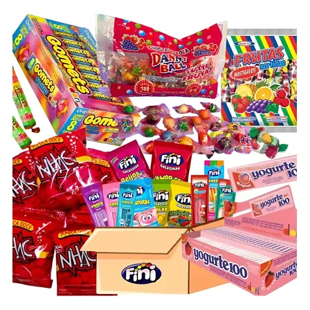 Kit Doces 30 Sacolinhas Surpresa Guloseimas Festa Infantil