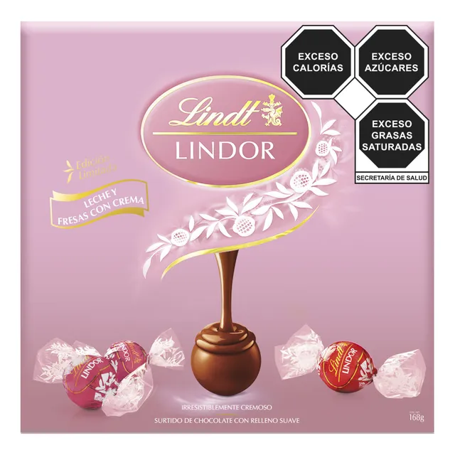 Lindor Fresas Con Crema De Chocolate 168g