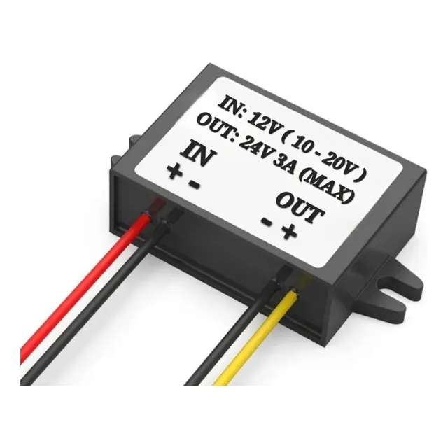 Convertidor Step Up 12v A 24v 3a 72w 3 Pzas.