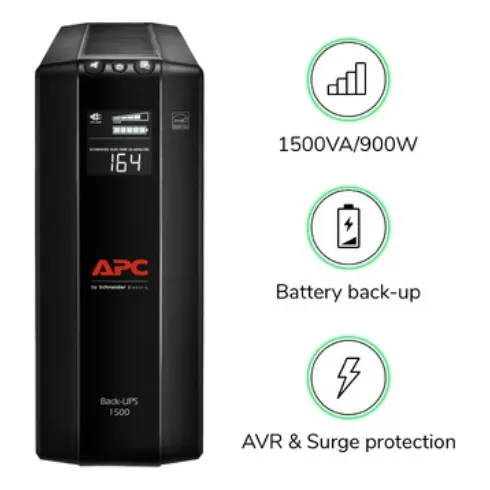 Apc Ups Pro Bx 1500 Va, 10tomas De Salida, Avr, Interfaz Lcd