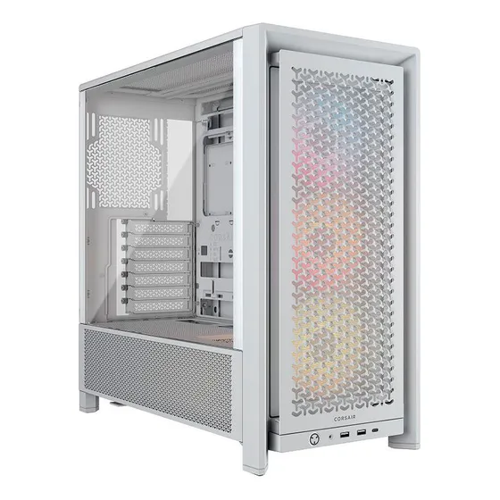 Gabinete Corsair Frame 4000d Rs Argb White Color Blanco