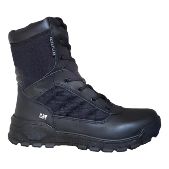 Bota Borcego Tactico Militar Caña Alta Cierre Negro
