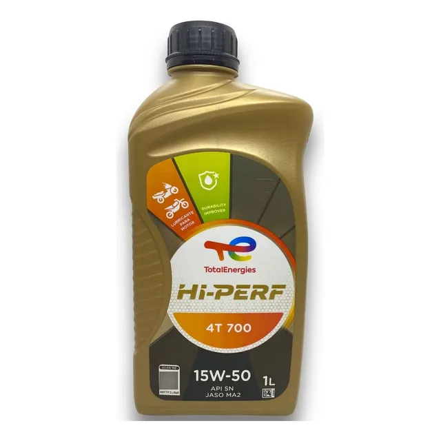Aceite Moto 4t 15w50 Total Hi Perf 700 Jaso Ma2 X 1 Litro