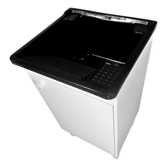 Gabinete Mdf 46cm + Tanque De 22l Plástico + Válvula E Sifão