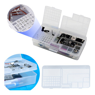 Caja Organizador Herramientas Plástico 3 División Multiusos Color Transparente Caja Organizador Herramientas Plástico 3 División Multiusos Color Transparente