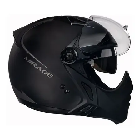 Capacete De Motocicleta Peels Mirage Preto Fosco Com Grafite Tamanho 58