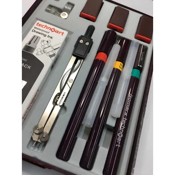 Estuche Estilografos Recargables Isomars 3pz Y Accesorios