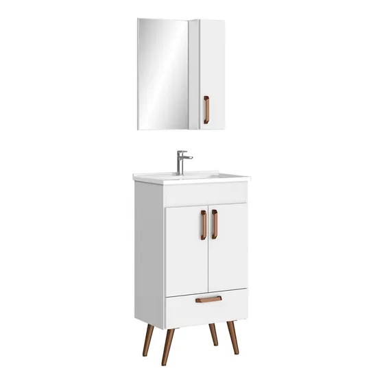 Conjunto De Baño Modelo Malaga Blanco