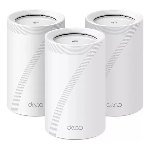 Sistema Wi-fi 7 Mesh Tp-link Deco Be65 3 pack Be11000 color Blanco