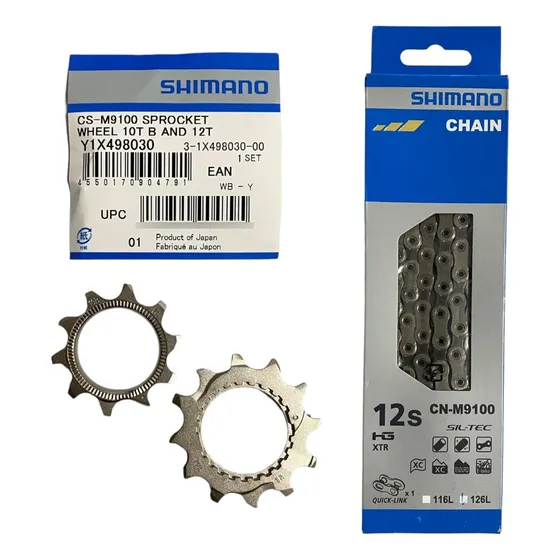 Kit Corrente Xtr Cn-m9100 E Cog Pinhão Shimano 12v 10 E 12d