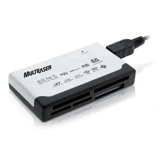 Leitor Cartões Multilaser 6 Slots Adaptador 46 Em 1 Ac076