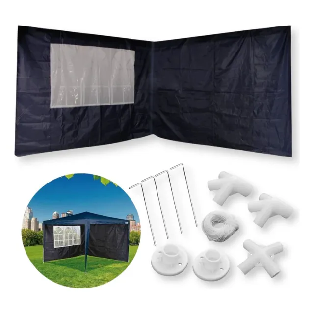 Kit 2 Paredes + Kit Conectores Para Tenda 3x3m Base E Topo Kit 2 Paredes + Kit Conectores Para Tenda 3x3m Base E Topo