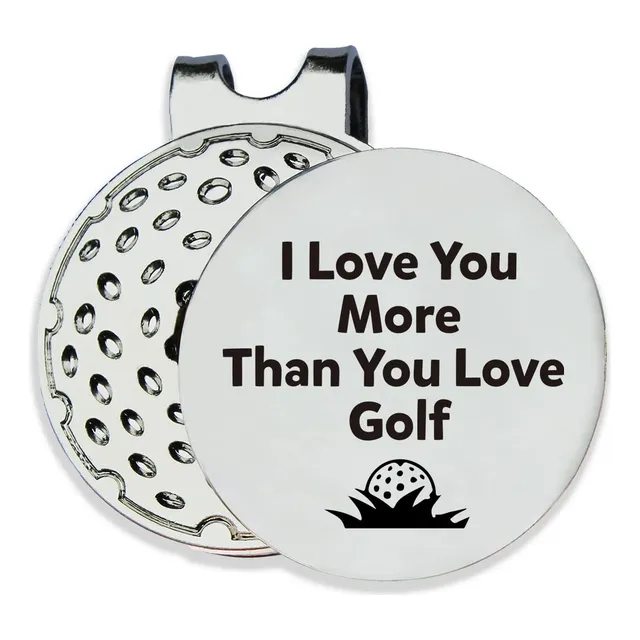 Marcador Pelota Golf Texto Ingl  I Love You More Than Love 