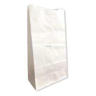 50 Bolsas Papel Kraft Blanca 15x8x29cm Db-6 Biodegradables 50 Bolsas Papel Kraft Blanca 15x8x29cm Db-6 Biodegradables