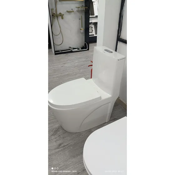 Poceta Vittoria Baño Cerámica Redonda Blanca