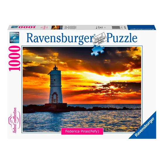 Rompecabezas Puzzle Faro De Mangiabarche Cerdeña 1000 Piezas