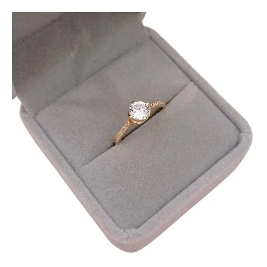 Anillo De Compromiso De Oro 18k