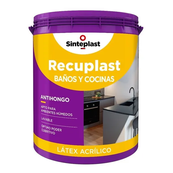 Recuplast Baños Y Cocina X1l Super Lavable Antihongo