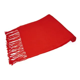 Biagio Bufanda 100% De Lana Pashmina Solido Color Rojo Bufan Biagio Bufanda 100% De Lana Pashmina Solido Color Rojo Bufan