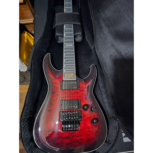 Esp E-ii Horizon Fr-ii See Thru Black Cherry Sunburst Diestro Rojo Ébano