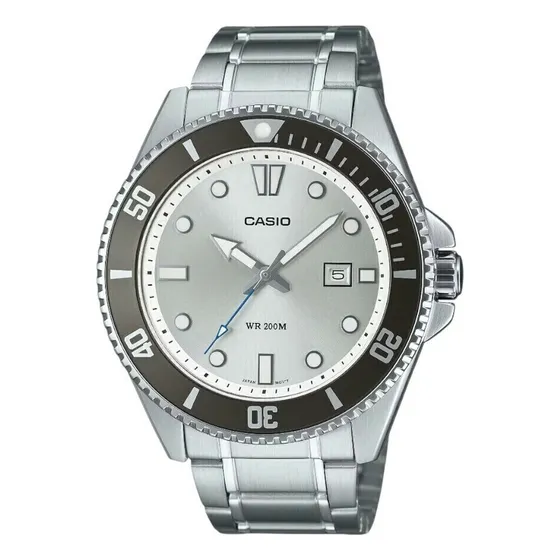 Casio Duro Original Aço Diver 200 Branco - Mdv-107d-7avdf