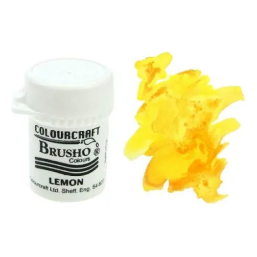 Brusho Vidrio Color 15 G-limon