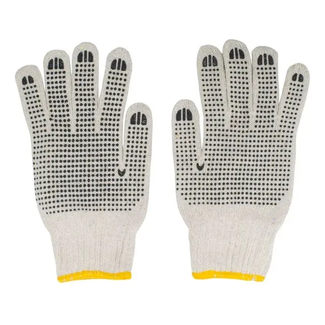 Guantes Con Puntos Industrial Trabajo Pesado Resistente